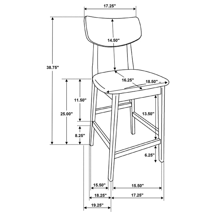 Robbie 5 Pc Counter Height Dining Set - Orbit Furniture (Richmond,BC)