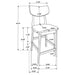 Robbie 5 Pc Counter Height Dining Set - Orbit Furniture (Richmond,BC)
