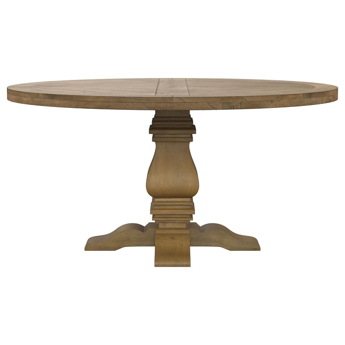Florence 5-piece Round Dining Table Set Rustic Honey - Orbit Furniture (Richmond,BC)