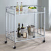 Cara Rectangular Glass Bar Cart - Orbit Furniture (Richmond,BC)