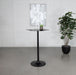 Keanu Pedestal Cloud-Shaped Top Bar Table Black - Orbit Furniture (Richmond,BC)