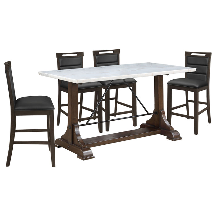 Aldrich 5 Pc Counter Height Dining Set - Orbit Furniture (Richmond,BC)