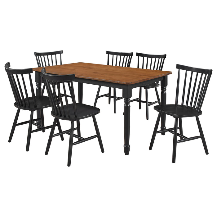 Hollyoak 7 Pc Dining Set - Orbit Furniture (Richmond,BC)