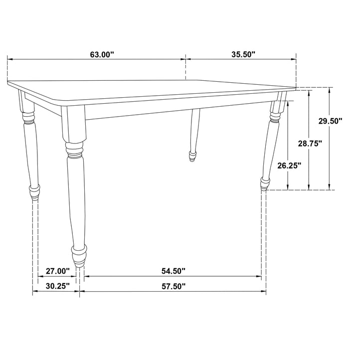 Hollyoak Dining Table - Orbit Furniture (Richmond,BC)