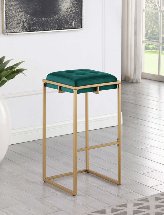 Nadia Square Padded Seat Bar Stool (Set of 2) - Orbit Furniture (Richmond,BC)