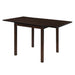 Kelso Rectangular Dining Table with Drop Leaf Cappuccino - Orbit Furniture (Richmond,BC)