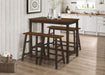 Connie 4-piece Counter Height Set Chestnut and Dark Brown - Orbit Furniture (Richmond,BC)