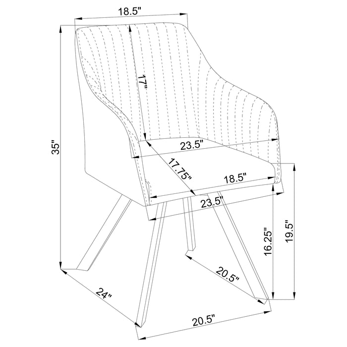 Arika Arm Chairs - Orbit Furniture (Richmond,BC)