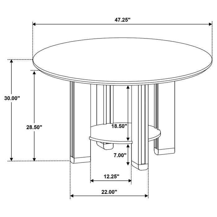 Ottowa Dining Tables Round - Orbit Furniture (Richmond,BC)