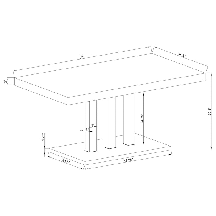 Brooklyn 5 Pc Dining Sets - Orbit Furniture (Richmond,BC)