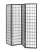 Roberto 4-panel Folding Screen Dark Grey and White - Orbit Furniture (Richmond,BC)