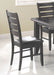 Dalila Ladder Back Side Chairs Cappuccino and Black (Set of 2) - Orbit Furniture (Richmond,BC)