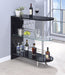 Adolfo 3-tier Bar Table Glossy Black and Clear - Orbit Furniture (Richmond,BC)