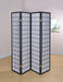 Roberto 4-panel Folding Screen Black and White - Orbit Furniture (Richmond,BC)