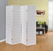 Roberto 4-panel Folding Screen White - Orbit Furniture (Richmond,BC)