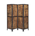Deepika 4-panel Folding Screen Antique Nutmeg and Black - Orbit Furniture (Richmond,BC)