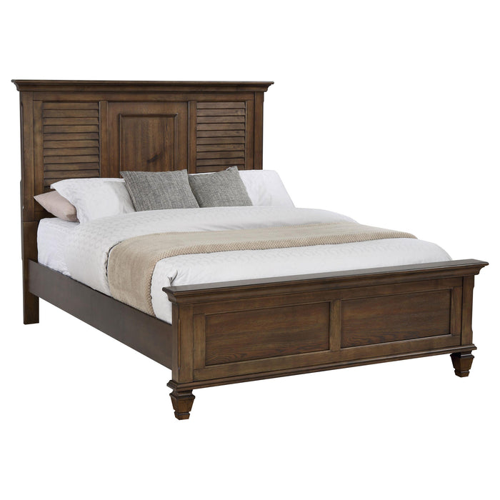 Franco Eastern King & Queen Panel Bed Antique White & Oak - Orbit Furniture (Richmond,BC)