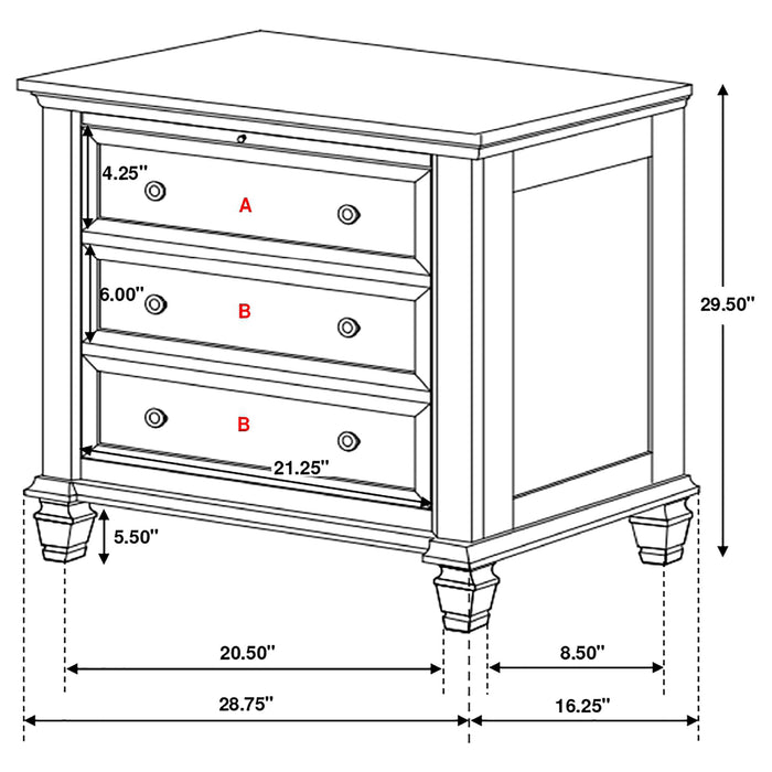 Sandy Beach 4 & 5 Piece Pc Bedroom Set Cal.King & E.King - Orbit Furniture (Richmond,BC)