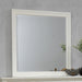Sandy Beach Rectangular Dresser Mirror Cream White - Orbit Furniture (Richmond,BC)
