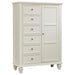 Sandy Beach 8-drawer Door Chest Storage Cream White - Orbit Furniture (Richmond,BC)