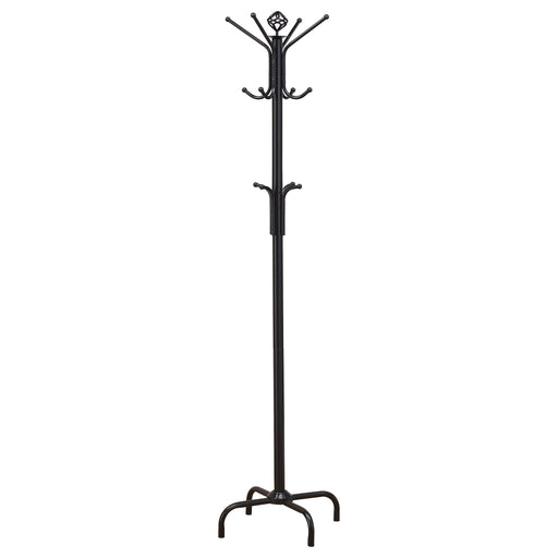 Collier 12-hook Coat Rack Black - Orbit Furniture (Richmond,BC)