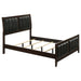 Carlton Full & Twin Upholstered Panel Bed Cappuccino and Black - Orbit Furniture (Richmond,BC)
