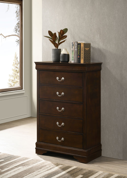 Louis Philippe Chest Brown - Orbit Furniture (Richmond,BC)