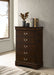 Louis Philippe Chest Brown - Orbit Furniture (Richmond,BC)