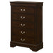 Louis Philippe Chest Brown - Orbit Furniture (Richmond,BC)