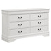 Louis Philippe 6-drawer Dresser White - Orbit Furniture (Richmond,BC)