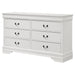 Louis Philippe 6-drawer Dresser White - Orbit Furniture (Richmond,BC)