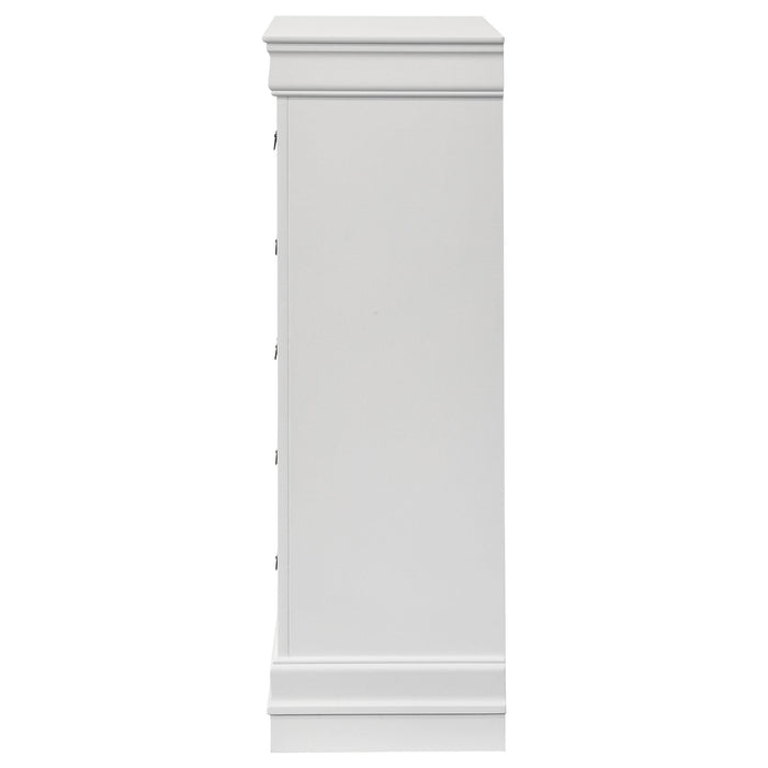 Louis Philippe 5-drawer Bedroom Chest White - Orbit Furniture (Richmond,BC)