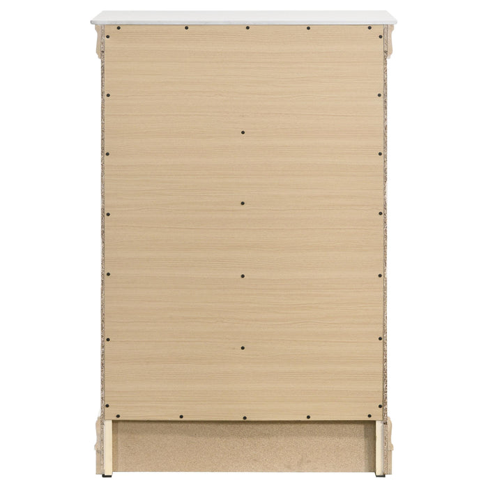 Louis Philippe 5-drawer Bedroom Chest White - Orbit Furniture (Richmond,BC)