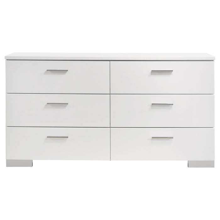 Felicity Bedroom Set White - Orbit Furniture (Richmond,BC)