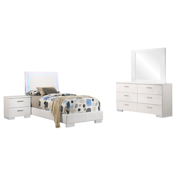 Felicity Bedroom Set White - Orbit Furniture (Richmond,BC)