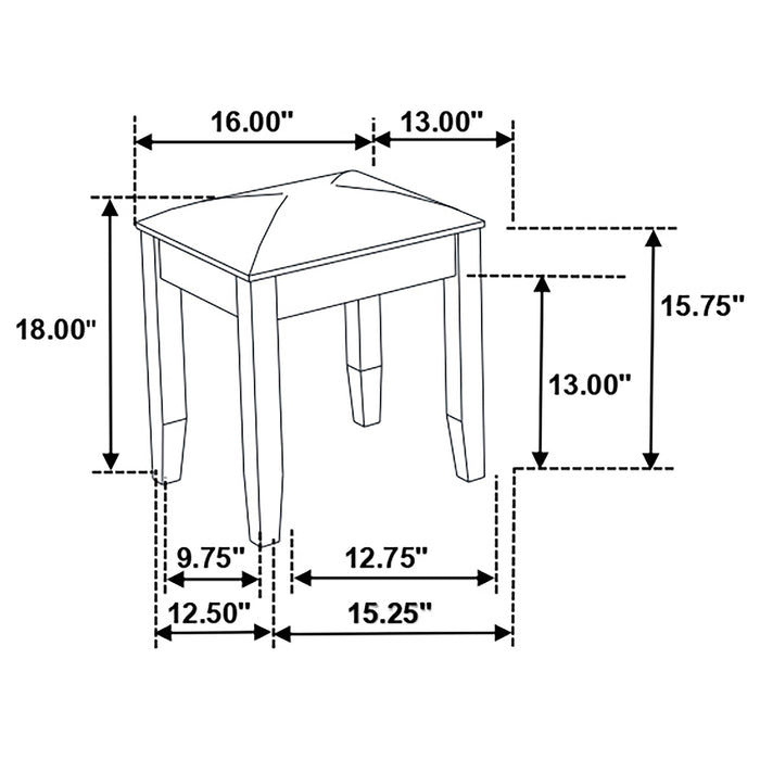 Felicity Vanity Stools - Orbit Furniture (Richmond,BC)