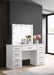 Felicity 9-drawer Vanity Desk with Lighted Mirror Glossy White - Orbit Furniture (Richmond,BC)