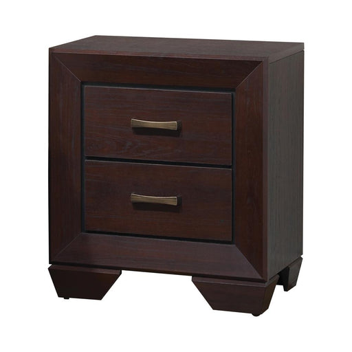 Kauffman 2-drawer Nightstand Dark Cocoa - Orbit Furniture (Richmond,BC)