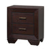 Kauffman 2-drawer Nightstand Dark Cocoa - Orbit Furniture (Richmond,BC)