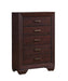Kauffman 5-drawer Chest Dark Cocoa - Orbit Furniture (Richmond,BC)