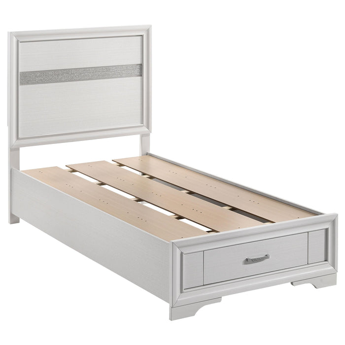 Miranda Full & Twin Storage Bed White - Orbit Furniture (Richmond,BC)