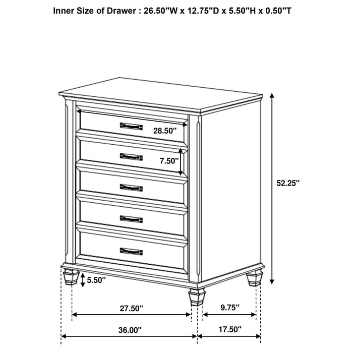Franco 5 Pc Bedroom Sets - Orbit Furniture (Richmond,BC)