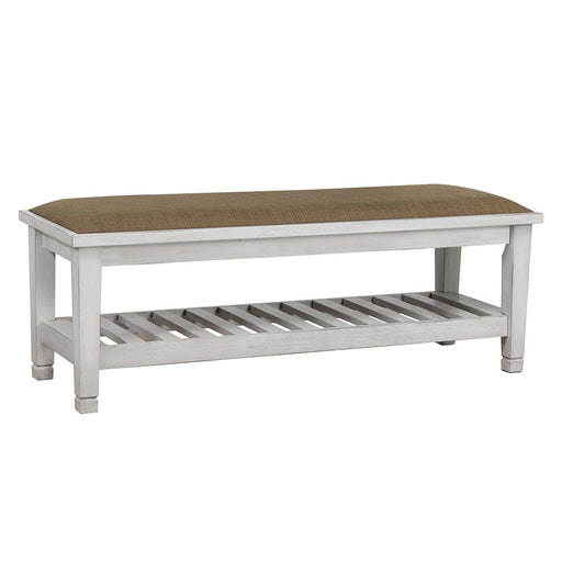 Franco Bench Brown and Antique White - Orbit Furniture (Richmond,BC)