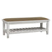 Franco Bench Brown and Antique White - Orbit Furniture (Richmond,BC)