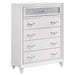 Barzini 5-drawer Chest White - Orbit Furniture (Richmond,BC)
