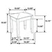 Barzini Vanity Stools - Orbit Furniture (Richmond,BC)