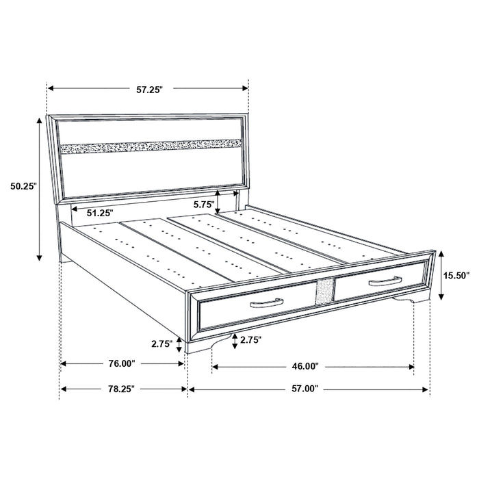 Miranda Bedroom Set with Storage - Orbit Furniture (Richmond,BC)