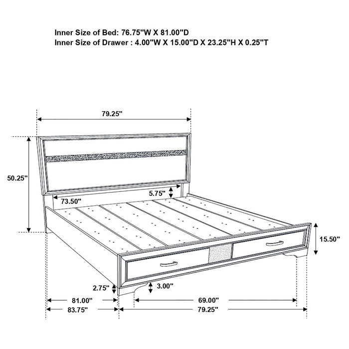 Miranda Bedroom Set with Storage - Orbit Furniture (Richmond,BC)