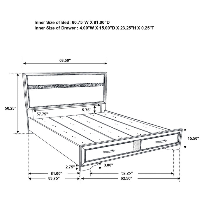 Miranda Bedroom Set with Storage - Orbit Furniture (Richmond,BC)