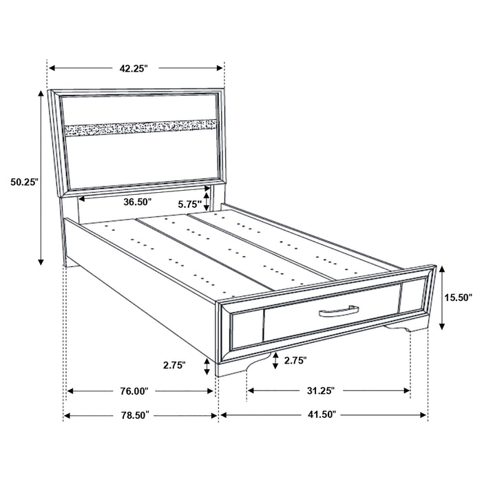 Miranda Bedroom Sets Black - Orbit Furniture (Richmond,BC)